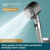 Pressurized sprinkler head three gear one button water stop bathroom massage bath filtration spray hand held sprinkler